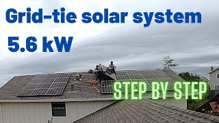 Installing 56kW Gridtie solar system Step by step [upl. by Heuser231]