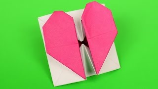 Secret Heart Box  Envelope Origami [upl. by Post]