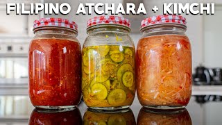 Easy Filipino Papaya Pickle and Kimchi Atchara Homemade Recipe [upl. by Ettelrats]