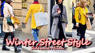 Gift Buying And Window shopping In Milan  Most Stylish Winter December 2023  Street Style Milan [upl. by Adlaremse]