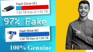 Check Your Flash Memory Drive Has Genuine Storage Capacity or Fake USB Drive  2024 [upl. by Elesig]