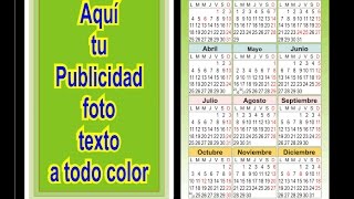 CALENDARIOS BOLSILLO PERSONALIZADOS 2016 [upl. by Adel522]