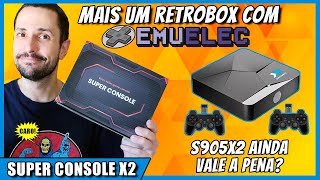 Review Super Console X2  retrobox Emuelec da Kinhank com Amlogic S905x2 melhor que Gamestick GD10 [upl. by Rehoptsirhc]