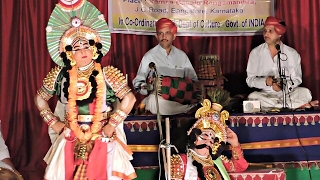 YakshaganaKrishna Sandhana Sri Pradeepa SamagaKrishna Sri Balkur Krishna YajiKaurava HD [upl. by Htebzile639]