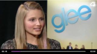 Dianna Agron glee Interview 2 [upl. by Essined]