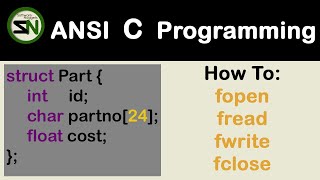 Use FILE IO Functions fread and fwrite on a Struct object using C Programming Language [upl. by Tabor]