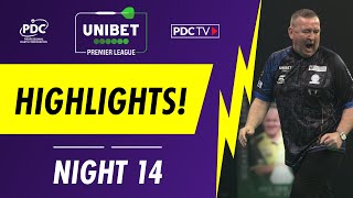 Premier League Darts Highlights  Night 14 [upl. by Nisaj929]