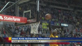 Mad Ants 201718 schedule released [upl. by Aierb]