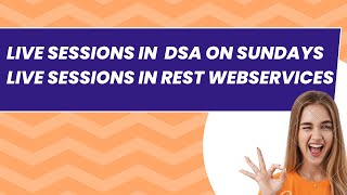 Live Sessions in DSA on Sundays  Live sessions in Rest Webservice  Faangacademy [upl. by Alien]