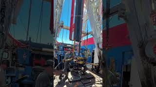 Drilling Operation Trip Drill Pipe rig operation drilling oil tripping [upl. by Lowney]