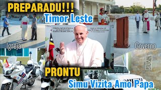 Timor Leste Prontu Ona Simu Vizita Amo Papa iha Tasi Tolu [upl. by Azeret]