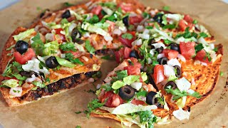 How To Make Vegan Mexican Pizza  PlantBased Recipe  Healthy Vegan Meal Ideas [upl. by Eckhardt874]