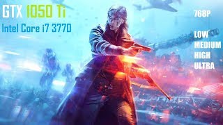 Battlefield V Open Beta GTX 1050 Ti  i7 3770 16GB RAM 768p [upl. by Moffit746]