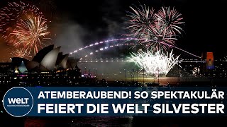 SILVESTER 2022 Atemberaubend New York London Paris Sydney  So spektakulär feiert die Welt [upl. by Curhan]