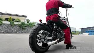 1981 HarleyDavidson FXWG Shovelhead Exhaust Sound [upl. by Karoline62]