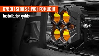 Novsight Cyber Series 6Inch OffRoad LED Light Black Version  Install Guide [upl. by Annawit]