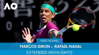 Marcos Giron v Rafael Nadal Extended Highlights 1R  Australian Open 2022 [upl. by Marozas]