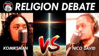 Komiksman and NicoDavid RELIGION DEBATE [upl. by Udelle]