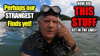 Perhaps our STRANGEST finds yet… How did THIS STUFF get in the lake – Scuba Diving Dale Hollow Lake [upl. by Irrol]