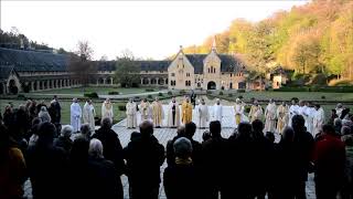 Abbaye dOrval  De grand Matin  Pâques 2019  Ostern  Pasen [upl. by Mirielle891]