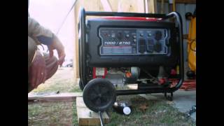 How to start 10000 watt Generator Briggs and Stratton Elite series [upl. by Erreip]