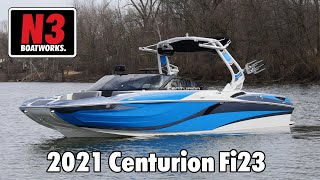 2021 Centurion Fi23  Electric Blue  On Water  N3 Boatworks [upl. by Perseus]