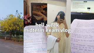 Midterm exam study vlog CrammingSleep deprived All nighter [upl. by Einnahpets749]