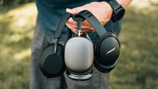 Sony WH1000XM5 vs Bose QC45 vs Apple AirPods Max Headphone Comparison [upl. by Atinar]