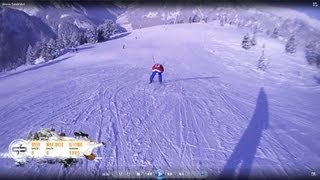 Ahorn die gesamte Talabfahrt 55 km in 7 min Mayrhofen Österreich Ski Snowboard Harakiri Vans [upl. by Forlini816]