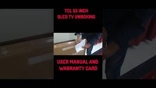 TCL 55 INCH QLED TV UNBOXING [upl. by Nart721]