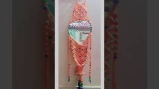 Macrame mirror  handmade heart shape mirror [upl. by Nylaras566]