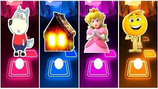 Wolfoo 🆚 House Head 🆚 Peach Princess 🆚 The Emoji 🎶 Who Is Best [upl. by Bernarr288]