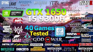 GTX 1650 Laptop  i59300H  Test in 40 Games in 2024  Acer Nitro 5 [upl. by Pauline]