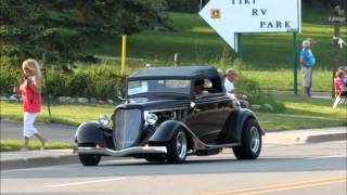 2012 St Ignace Car Show First Cruise [upl. by Aicined192]