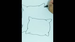 How To Draw PILLOW Step by Step [upl. by Sansone]