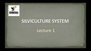 18 IFoS2019  Silviculture system  lecture 1  Clear felling amp Shelter wood system [upl. by Alesiram]