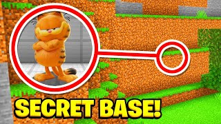 Minecraft  Whats Inside The Garfield Secret base [upl. by Nylinej]