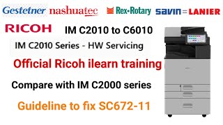 Ricoh IM C2010 series hardware training amp comparison with IM C2000 series IMC 2010 service manual [upl. by Bartram721]