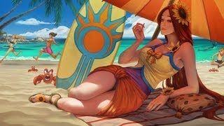 PBE Pool Party Leona Skin Spotlight Preview  League of Legends LOL Summer 2013 [upl. by Gnof]