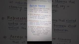 POLITICAL Equality Types of Equality UNIT5 Stratification and Mobility 1st Paper UPSC [upl. by Aurelius309]