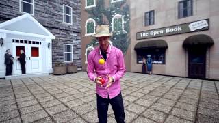 Juzzie Smith Demonstrates Juggling Percussion with Harmonica [upl. by Holli722]