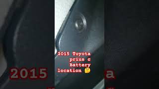 2015 Toyota prius c battery location 👍 automobile battery [upl. by Notlok]