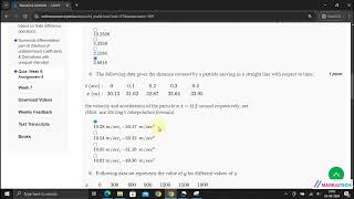 NPTEL Numerical Methods Week6 Assignment 6 Solution July 2024 [upl. by Ellehcear]