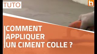 Appliquer un Ciment Colle avant la pose dun Béton Ciré [upl. by Luar]