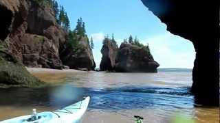 Kayaking Hopewell Rocks New Brunswick Canada [upl. by Daisey]