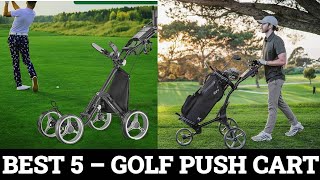 Top 5 Best Golf Push Cart of 2024 [upl. by Gnilyarg]