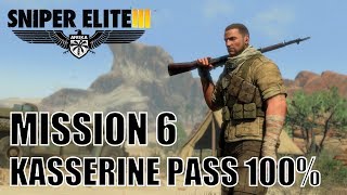 Sniper Elite 3  Kasserine Pass  100 Walktrhough [upl. by Chaille]