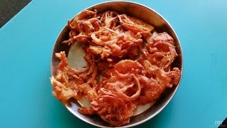 Onion Pakora recipe  ಈರುಳ್ಳಿ ಪಕೋಡ। Onion Bonda  Erulli pakoda Kannada recipe Easy evening snack [upl. by Sousa995]