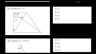 Examen CA Geometría deducir medidas de ángulos [upl. by Ulrich]