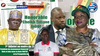 Cheikh T Diouf 1er adjoint au maire de Tivaouane  Conférence de Presse sur le Soutien à PASTEF [upl. by Eneja]